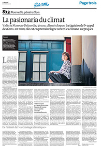 Valerie Masson Delmotte le Monde